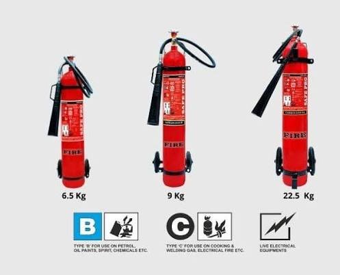 TROLLEY MOUNTED FIRE EXTINGUISHERS Co2 